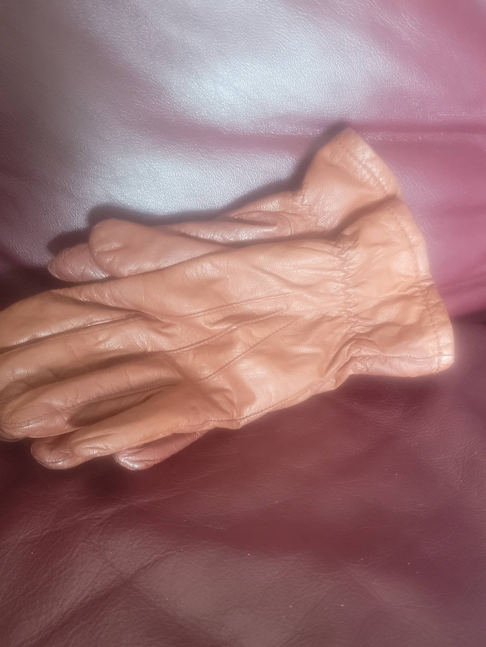 Bechamel. Leather Women's Gloves. Xl